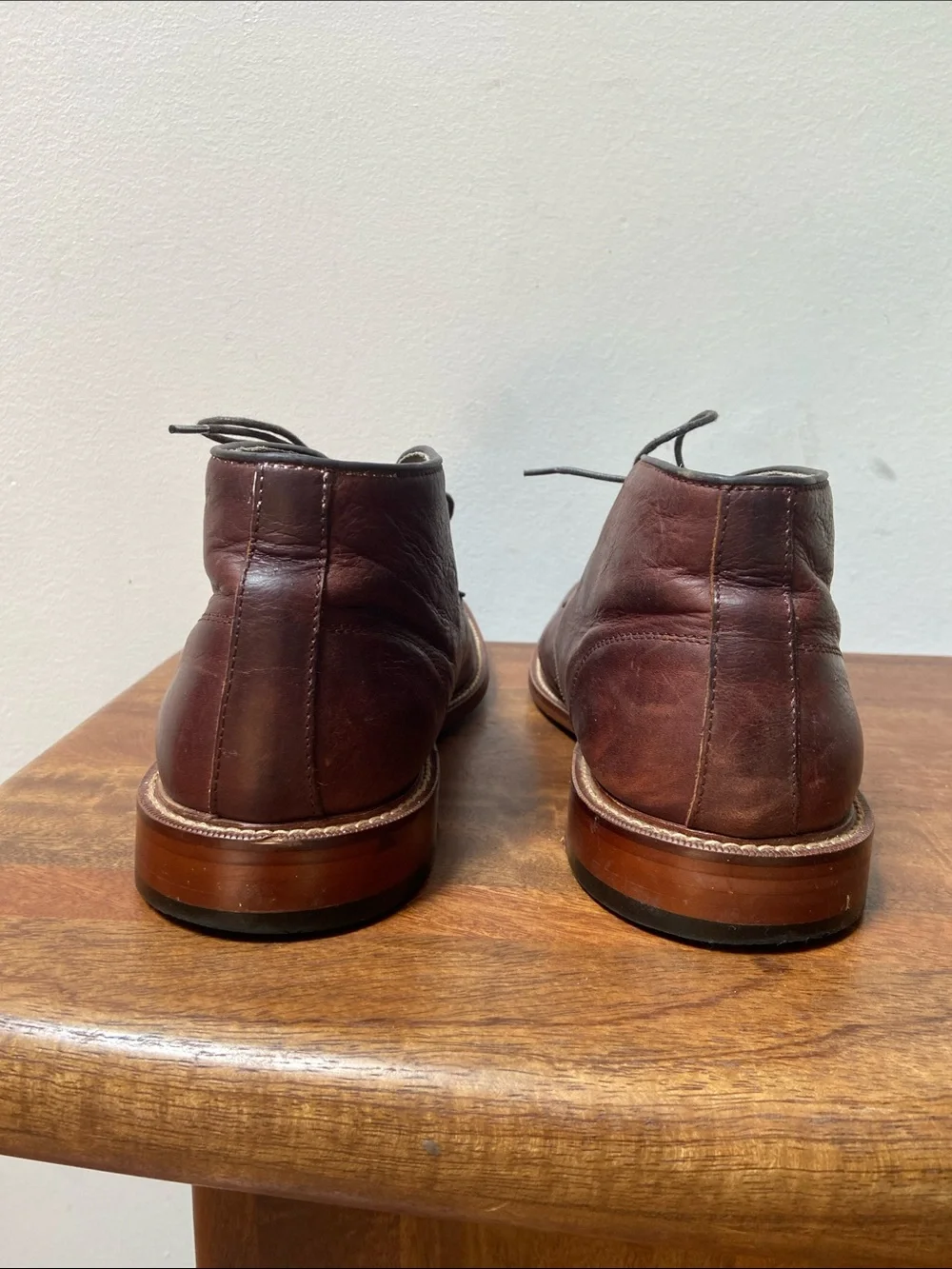 Banana Republic Dark Brown Leather Chukka Boots